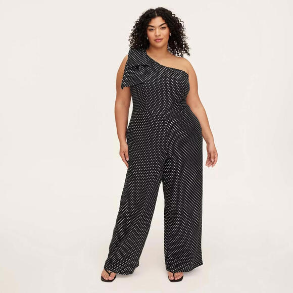 SZ 26 Women's Mini Polka Dot Jumpsuit kate spade new‎ york x Target Black/White